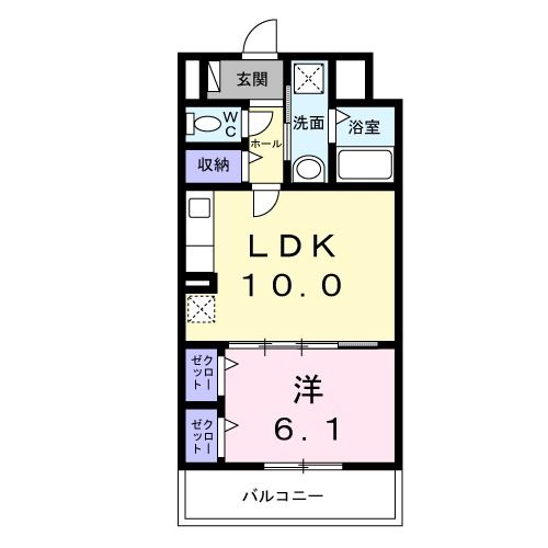 ソレアード志茂の間取り