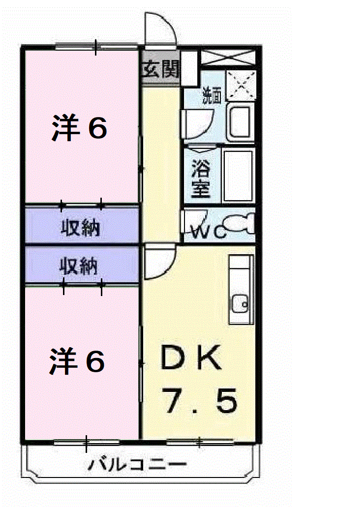 【プリンスハイツの間取り】