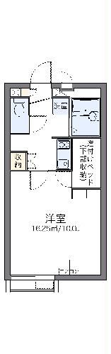 【座間市栗原中央のアパートの間取り】