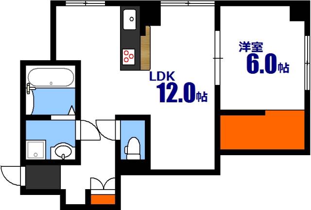 鷹野橋マンションの間取り