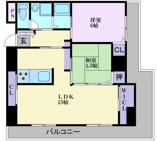 エクセレント山陽の間取り