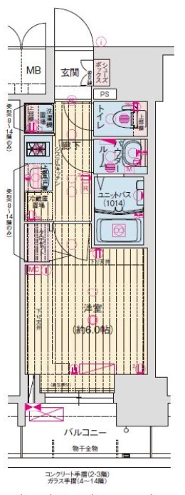 プレサンス葵デュリスの間取り