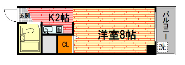 広島市安佐南区古市のマンションの間取り