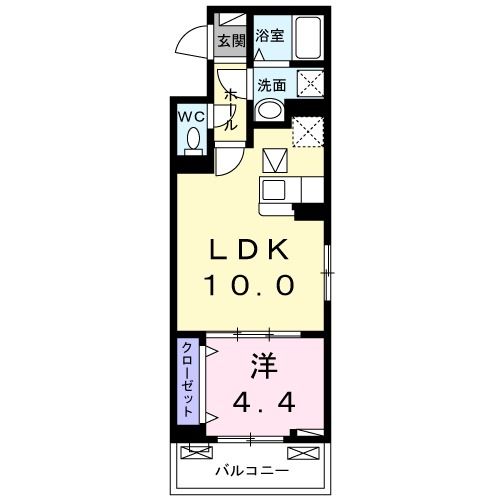 船橋市東船橋のアパートの間取り