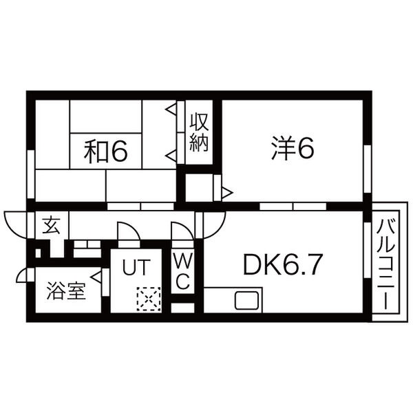 【姫路市勝原区下太田のアパートの間取り】