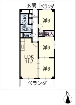 セントクレアージュの間取り