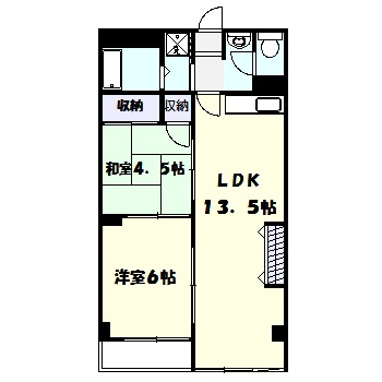 川崎市高津区溝口のマンションの間取り