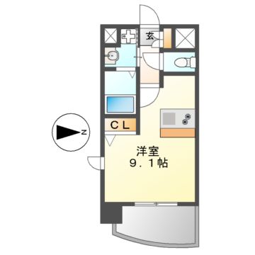 プレサンス金山グリーンパークスの間取り