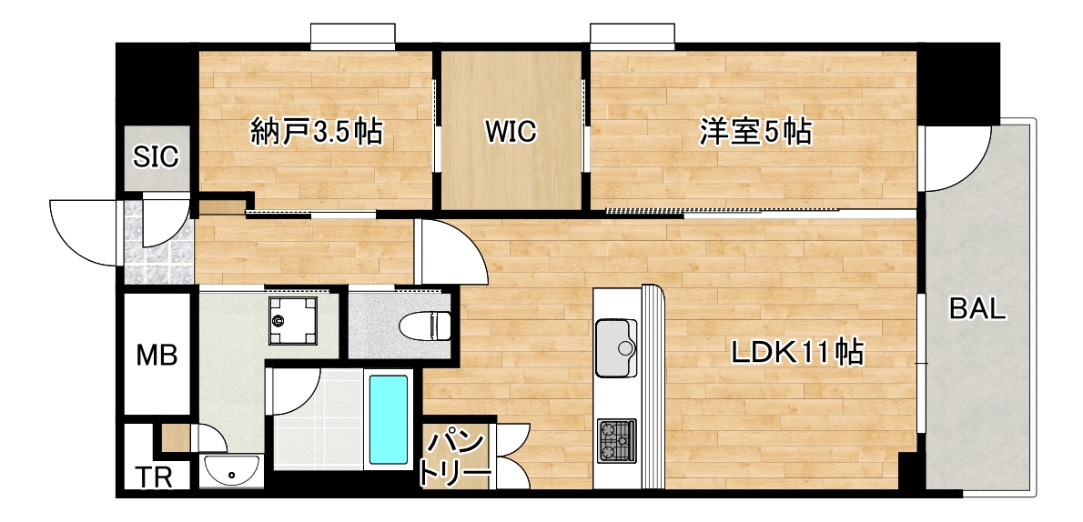 リッツ新大阪プレミアムの間取り