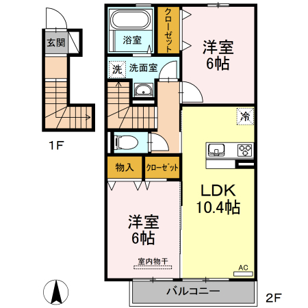 セジュール　ル　ヴァンの間取り