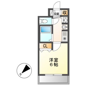 プレサンス鶴舞駅前ブリリアントの間取り