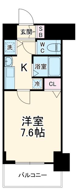 名古屋市中村区太閤通のマンションの間取り