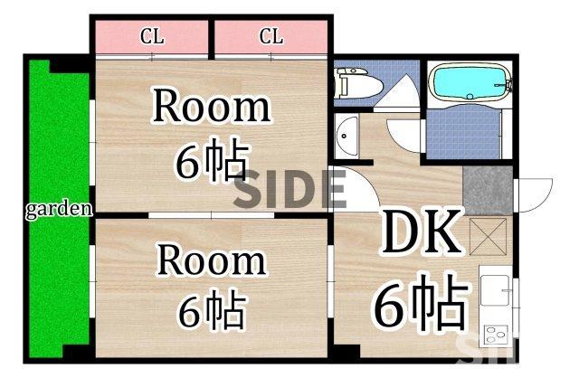 シャトー中島 本館の間取り