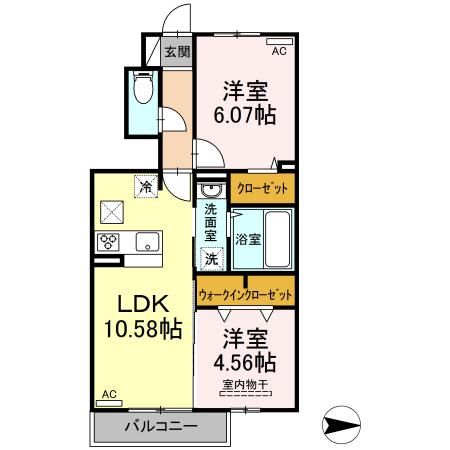 D-room　PLUMの間取り