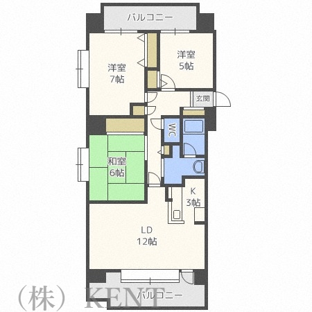 サンタの館裏参道の間取り