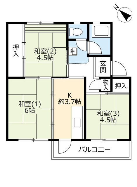 ＵＲ泉南一丘の間取り