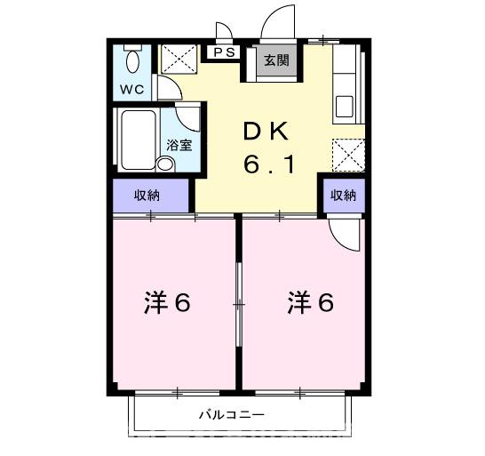 シティハイツ小野牟田の間取り