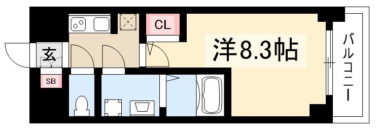 【S-RESIDENCE熱田の間取り】