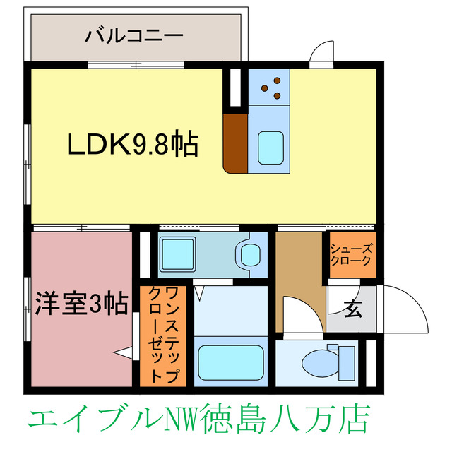 アゼリアブロムの間取り