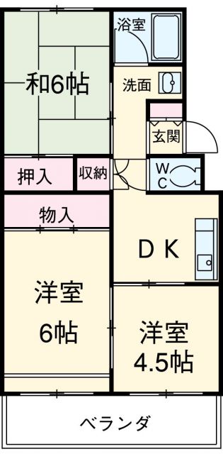 沼津市原のマンションの間取り