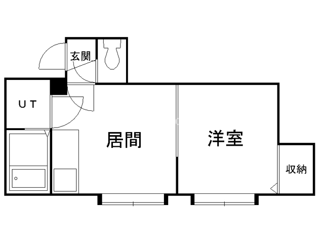 カーサ月寒（４－１５）の間取り