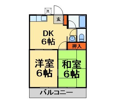 コーポカナルの間取り