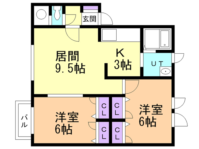 フォレパルクＡの間取り