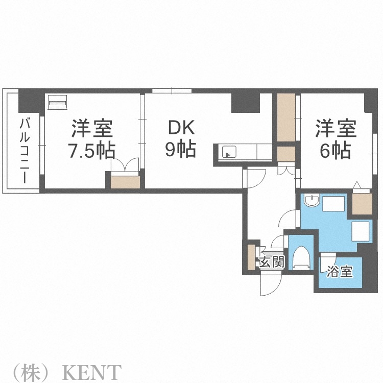 ノール北円山の間取り