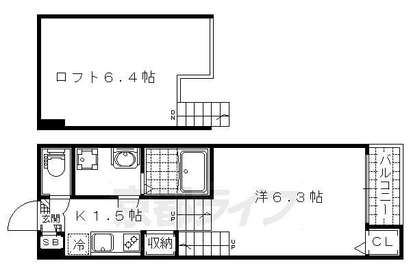 ブライトヒルズ椥辻の間取り