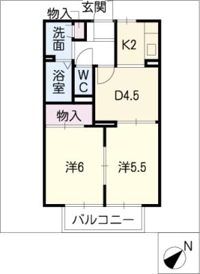 キャロット徳重の間取り