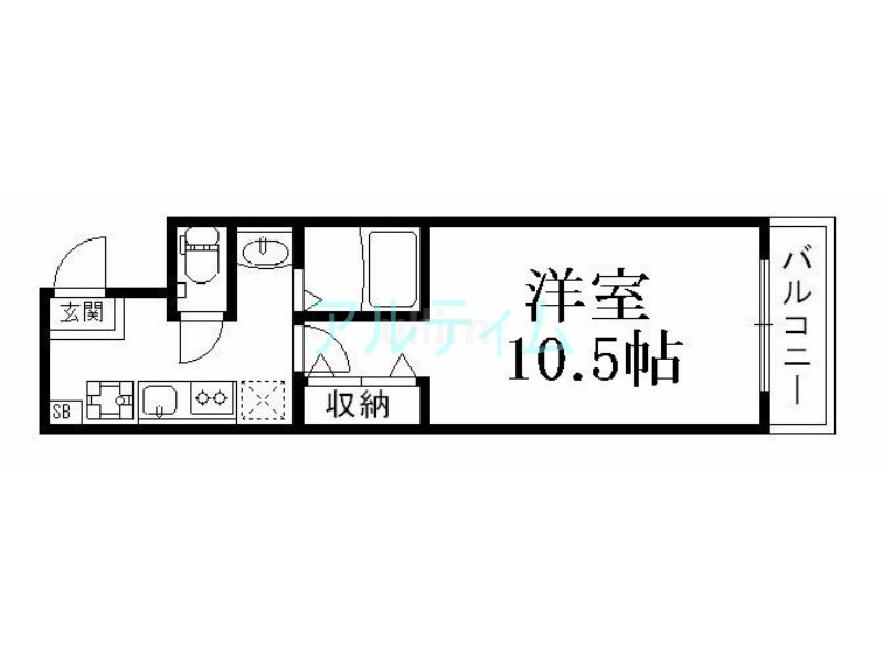 コルテ鴨川五条の間取り