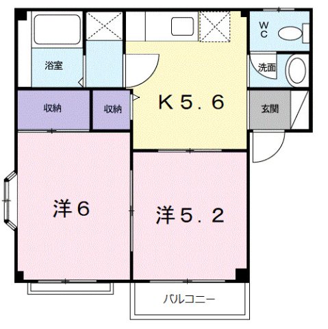 ヴェルドール大樹Iの間取り