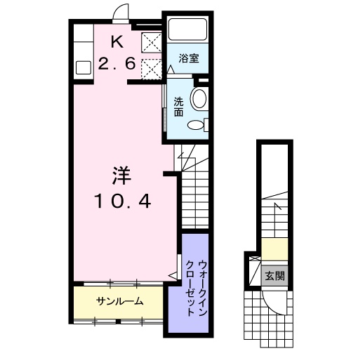 カーサ摩耶　Iの間取り