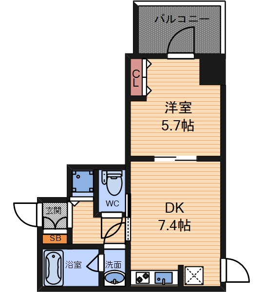 スプランディッド堀江の間取り