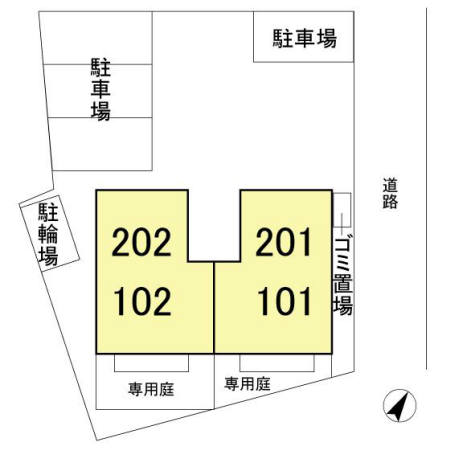 その他　全室角部屋です。