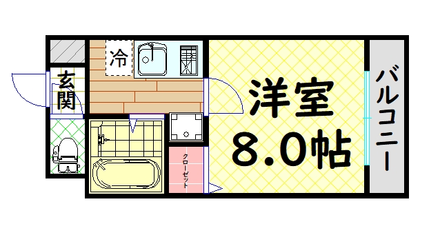 白鷺TKハイツ1号館の間取り写真