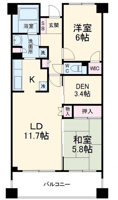 CASSIA横濱ガーデン山の間取り写真