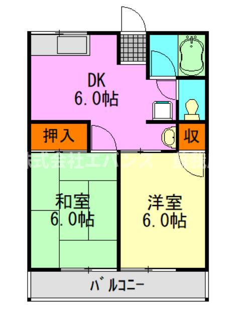シティハイムコーポ長嶋の間取り写真