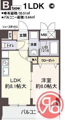 ラピスラズリの間取り写真