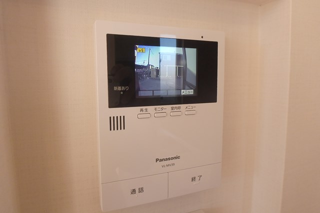 セキュリティ　録画機能付きのモニターホンも完備！