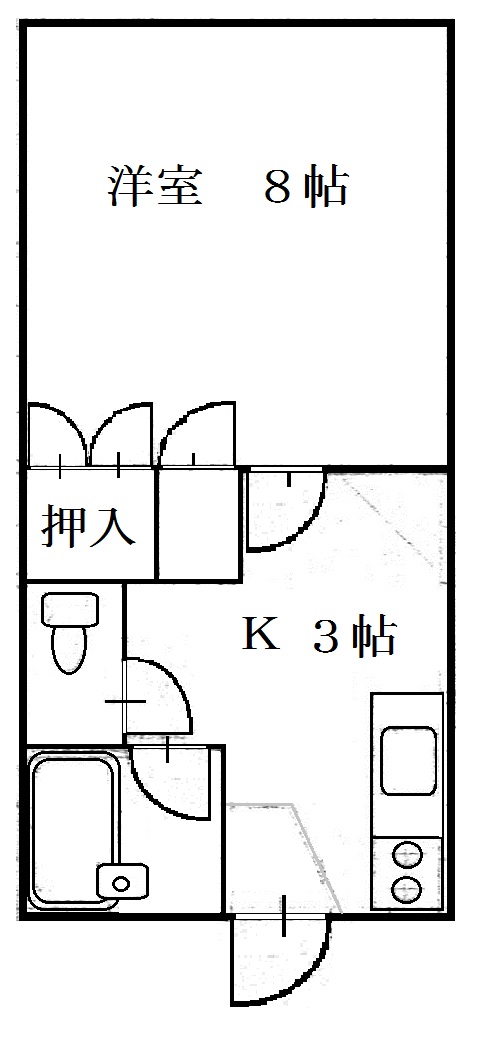 ハイツイケダの間取り