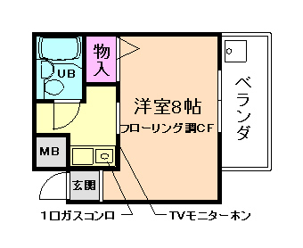 レジデンスローレルIの間取り