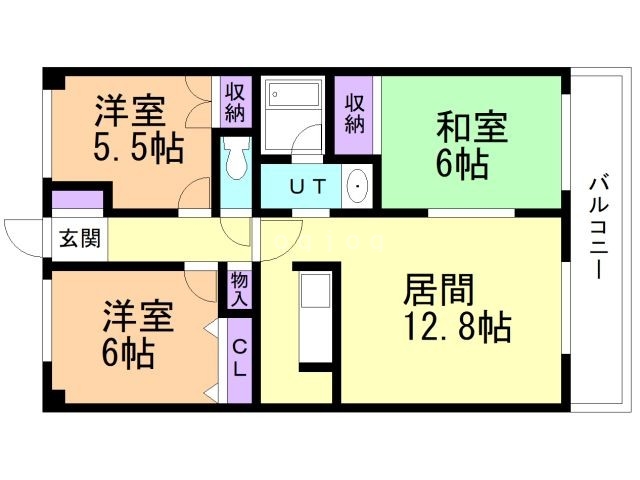 ハイム桔梗Iの間取り