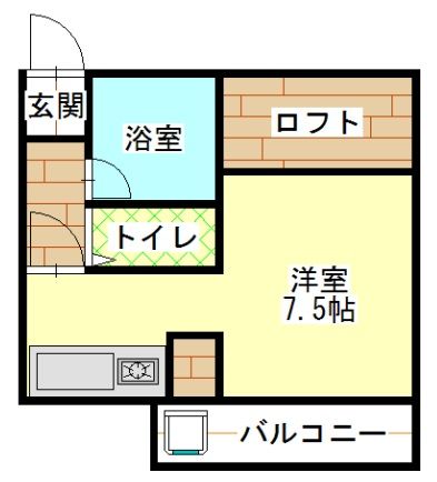 藤枝市青葉町のアパートの間取り