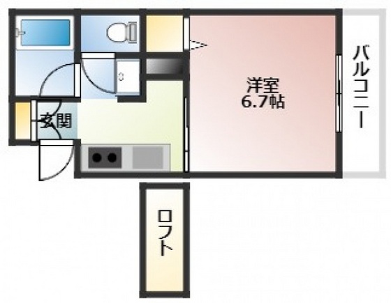 ウエスト長束の間取り