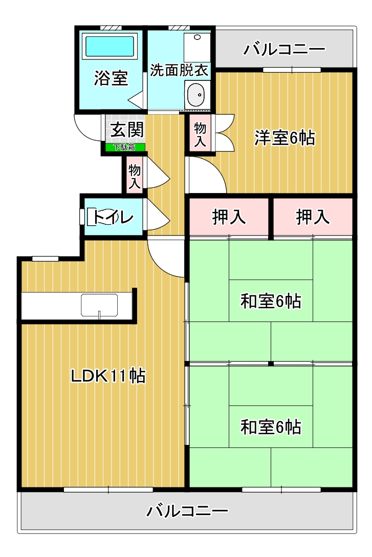 さくらマンションの間取り