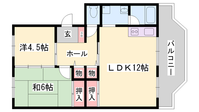 八丈岩マンションの間取り