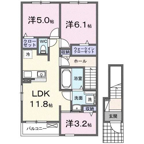 フラワールピナスの間取り