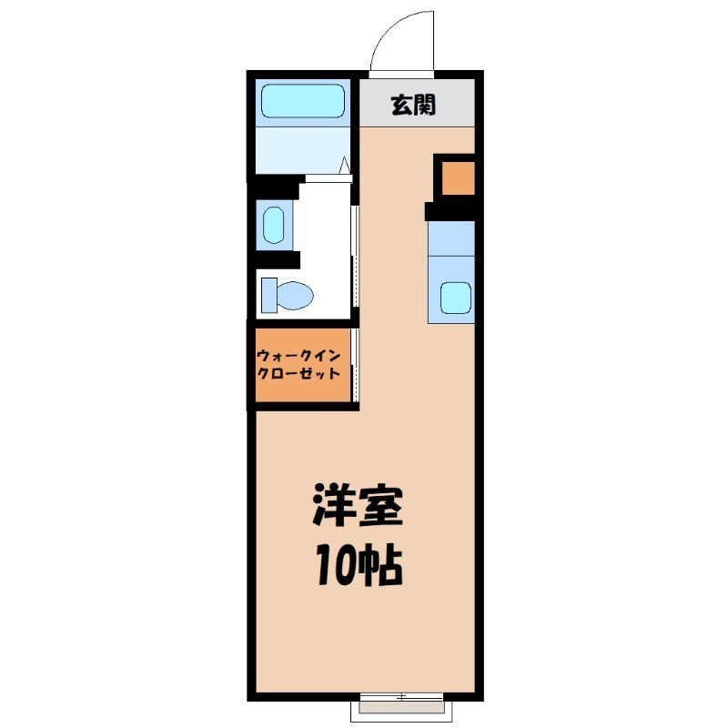 伊勢崎市柳原町のアパートの間取り