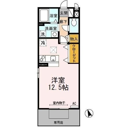 本巣郡北方町北方のアパートの間取り